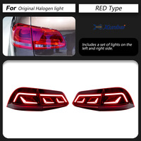 Nouveau feu arrière LED rouge XUNBAI Plug & Play pour VW 7P 2011-2018, feu stop séquentiel et feu de position, remplacement direct et amélioration