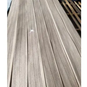 Folheado de madeira 4x8 de alta qualidade com corte de um quarto, folheado de madeira de nogueira dos EUA de 0,45 mm para madeira compensada extravagante