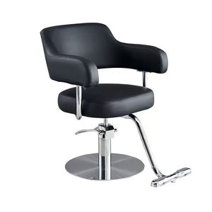 Silla de Barbero Hidráulica Moderna Modelo Xisong 0924 de Acero Inoxidable con Elevación de Pie, Tapizada en Cuero PU para Salón de Belleza y Peluquería - Product Image 1