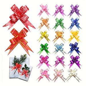 <b>Christmas</b> Holiday Gift Bow Ribbon Holographic Pull String Decorative Packaging Weddings Birthdays - Product Image 2