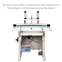 Machine de scellage pneumatique à impulsion DMX pour sacs, refroidie par eau, pour déchets, à découpe verticale, à commande au pied, pour grands sacs en plastique