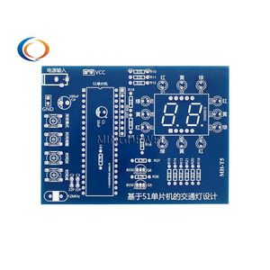 Controlador de semáforo Kit electrónico de bricolaje <span class=keywords><strong>Concurso</strong></span> de entrenamiento de habilidades electromecánicas STC89C52 Chip Microordenador <span class=keywords><strong>laboratorio</strong></span> de estudiantes - Product Image 4