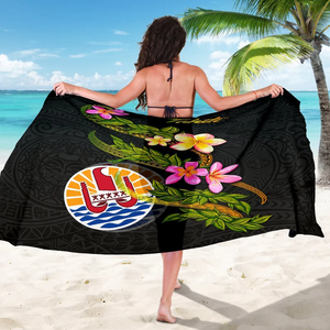 Impression de logo sur sarong de plage, sarongs de <span class=keywords><strong>Tahiti</strong></span>, paréos pour femmes, sarong personnalisé - Product Image 3