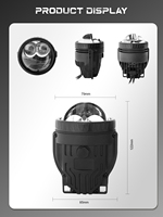 NOUVEAU VAHID Phare antibrouillard bi-LED 12V IP68 étanche de haute qualité 3,0 pouces, faisceau haut/bas, 6000K 61W, garantie 2 ans, ajustement universel