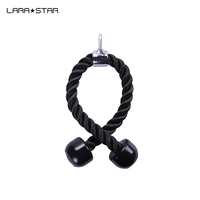 LS3044 Accessoire d'entraînement de gymnastique Corde à triceps à traction robuste Extrémités en caoutchouc solide quantité minimale de commande bas Matériau ABS Poignée de traction Corde triceps
