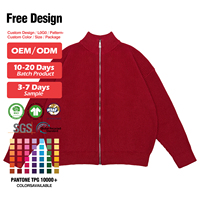 Chandail Cardigan Homme en Laine Douce à Double Fermeture Éclair avec Logo Personnalisé, Fabricant de Tricots Streetwear