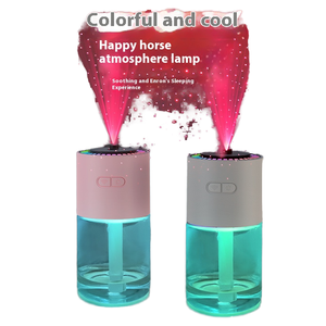 Portable ultrasons LED 7 couleurs Projection ciel étoilé aromathérapie humidificateur électrique en plastique maison voiture RV diffuseur d'arôme - Product Image 4