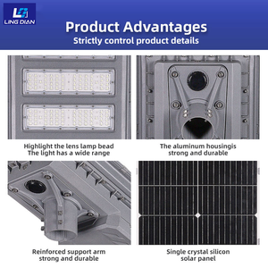 Luces Solares Inteligentes para Exteriores, Luces LED de 150w/200w/250w/300w, Aptas para Carreteras, Jardines y Plazas - Product Image 3