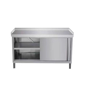 Table de cuisine Victory Kitchen modèle VCT, en acier inoxydable, avec armoire, pour boulangerie, hôtel, restaurant - Product Image 6