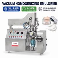 Mélangeur émulsifiant sous vide industriel Cosmati 10L-2000L avec engrenage pour la fabrication de crèmes alimentaires, cosmétiques et lotions