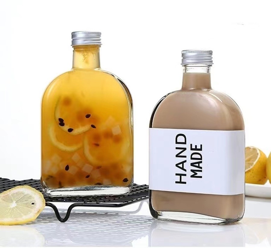 300ml Glass Milk Bottles Glassware Storage Jar