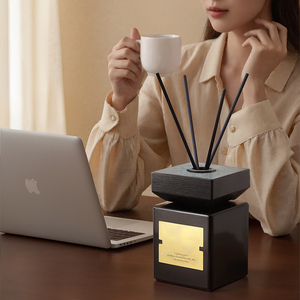 Trang chủ thanh lịch phòng tắm gốm lửa miễn phí hương liệu hương thơm Bộ quà tặng trang trí nội thất tinh dầu sậy khuếch tán - Product Image 6