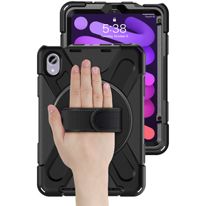 Custodia Robusta Antiurto con Supporto per Tablet <span class=keywords><strong>iPad</strong></span> <span class=keywords><strong>Mini</strong></span> <span class=keywords><strong>6</strong></span> <span class=keywords><strong>Mini</strong></span> 7 A17 Pro con Tracolla e Fascia da Polso - Product Image 3