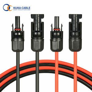 שחור + אדום שמש כבל 4mm2 6mm2 4mm 6mm PV כבל DC שמש הארכת חוט - Product Image 1