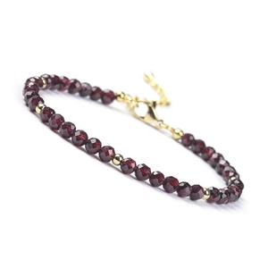 ลูกปัดคลอเบดส์ขายส่ง ขนาด 4 มม. ทรงกลมเหลี่ยมเพชรพลอย ซันสโตน ซิทริน อะพาไทต์ โกเมน หินธรรมชาติ ลูกปัดเล็กสำหรับทำสร้อยข้อมือ เครื่องประดับอัญมณี - Product Image 3