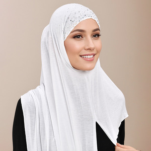 Nouveau Foulard en Coton Mercerisé Transfrontalier pour Femme, Style Arabe Moyen-Orient Malais, avec Strass Thermocollants <span class=keywords><strong>Shein</strong></span> RS046 - Product Image 2