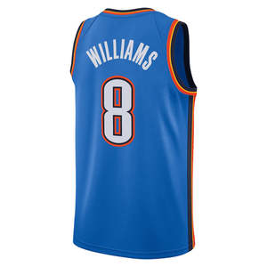 Oklahoma City #8 Jalen Williams Basquete Jersey do homens bordado costurado uniforme City Edition Juventude respirável Plus Size - Product Image 2