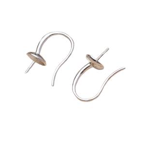 DIY Accessory Set for Pearl Jewelry S925 Silver 10-11mm Ring Holder 6026 Empty <b>Nail</b> Ear Clover Holder Semi-Finished <b>Brass</b> - Product Image 5