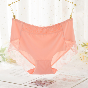 Venta al por mayor caliente Mid-Rise Ice Silk Lady's Bragas Encaje <span class=keywords><strong>Tanga</strong></span> sin costuras Pretty Girl's Bragas Nuevo diseño de encaje Ropa interior de mujer - Product Image 2