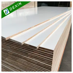 E0 E1 E2 Grade 18mm White Melamine Faced Block Board/Blockboard For Furniture