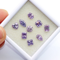 Pierre de moissanite 1ct 2ct 3ct plaquée couleur violet clair VVS1, taille marquise, moissanite en vrac avec certificat GRA pour bague
