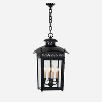Lanterne suspendue moderne de style antique en laiton massif, luminaires suspendus à hauteur réglable, verre rustique pour salon, décoration de la maison