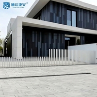 Borne de stationnement professionnelle sur mesure en acier inoxydable, bornes automatiques électriques pour hôtels de luxe et allées résidentielles