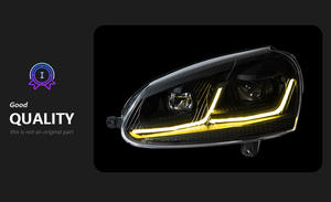 Gruppo Faro a LED Luce Diurna 12V per <span class=keywords><strong>Volkswagen</strong></span> <span class=keywords><strong>Golf</strong></span> 5 V MK5 Aggiornamento Modificato Stile <span class=keywords><strong>7.5</strong></span> - Product Image 6