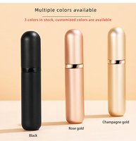 Mini flacon pulvérisateur de parfum en verre vide rechargeable avec bouchon à vis 5ml, idéal pour les voyages - Modèle Guangdong F808