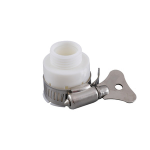 Connecteur de tuyau d'eau à connexion rapide Huabangshi en plastique, fileté 20 mm, pour robinet et tuyau d'arrosage, installation facile - Product Image 3