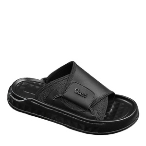 Claquettes pour hommes avec logo personnalisé, en EVA, avec fermeture <span class=keywords><strong>velcro</strong></span>, semelle en caoutchouc souple et épaisse, antidérapantes, légères, pour l'été - Product Image 1