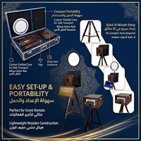 Support d'imprimante photo portable vintage pour appareil photo reflex numérique, dispositif d'attraction marketing pour salons professionnels