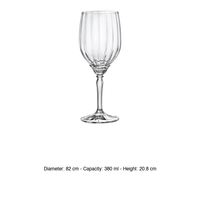Verre à vin blanc Florian 38 cl H 20,8 cm Ø 8,2 cm Bormioli Rocco