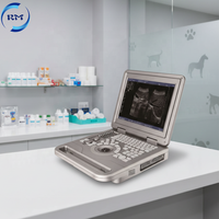 Machine portative de scanner de diagnostic vétérinaire noir et blanc à ultrasons numériques complets