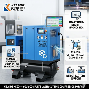 15kW (20HP) 10 Bar All-in-One Screw Air <b>Compressor</b>, 7.5kW 10HP <b>Industrial</b> <b>Compressor</b> with 100L Tank & Dryer, Plug & Play - Product Image 1