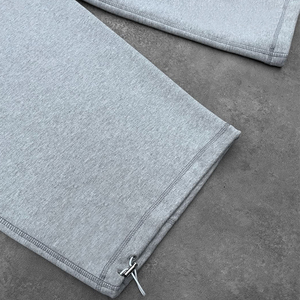 Pantaloni da <span class=keywords><strong>uomo</strong></span> con logo personalizzato all'ingrosso pantaloni della tuta ricamati a gamba larga 100% <span class=keywords><strong>cotone</strong></span> francese Terry <span class=keywords><strong>Jogger</strong></span> da <span class=keywords><strong>uomo</strong></span> - Product Image 4