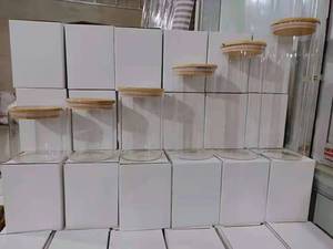 70/100/800/1000/1800/2100ml Handblown Airtight Food Grade Kitchen Storage <strong>Glass</strong> Canisters <strong>Glass</strong> <strong>Jar</strong> <strong>With</strong> Bamboo <strong>Lids</strong> - Product Image 5