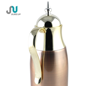 Cao cấp mới đến đồ dùng nhà bếp tùy chỉnh vàng bạc Arabic trà dalllah cách điện Arabic trà <span class=keywords><strong>Flask</strong></span> uống thermoses cho ramadan - Product Image 4