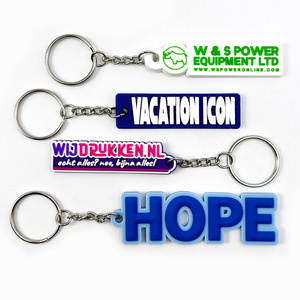 Cadeau d'entreprise promotionnel, porte-clés personnalisés avec logo, porte-clés en PVC 2D 3D, porte-clés personnalisé, porte-clés en caoutchouc souple - Product Image 1