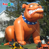 Sayok Free Design 33ft Réaliste Grand Ballon Gonflable Chien et Chat Publicité Géant Gonflable Husky Chien Dessin Animé