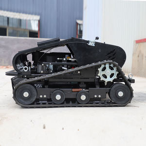 Tondeuse à gazon électrique autotractée robotisée télécommandée à braquage zéro, avec système de coupe à fléaux et de bobinage, type tracteur - Product Image 4