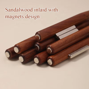 Brosses à Ongles Professionnelles en Bois de Santal, Logo Personnalisé, 3-en-1, Brosse Gel pour Ongles et Liner Magnétique Œil de Chat - Product Image 4