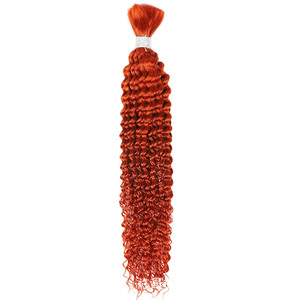 Cabello Humano al Por Mayor <span class=keywords><strong>de</strong></span> Alta Calidad, Color Naranja, Ondulado Profundo, <span class=keywords><strong>Extensiones</strong></span> <span class=keywords><strong>de</strong></span> Cabello Humano Color Jengibre - Product Image 4