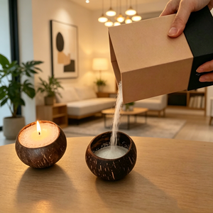 Cera de arena de palma perfumada, reutilizable, a base de plantas, en gránulos, para hacer velas, en tarro de vidrio, a granel, <span class=keywords><strong>barata</strong></span> - Product Image 1