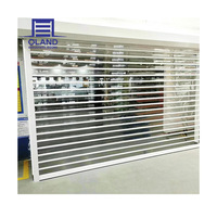 Porte de vitrine en polycarbonate-Conception de volet roulant transparent, porte de magasin transparente pour les centres commerciaux et les magasins commerciaux