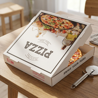 Boîte en papier jetable pour pizza, dessert, nourriture, prix bon marché, boîte d'emballage pour sushi, hamburger, pain, tarte aux œufs, sandwich avec logo