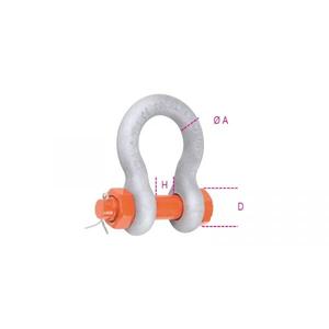 BETA - 080310128 ROBUR-Grilletes de arco con perno de seguridad, acero de aleación de alta resistencia, cuerpo galvanizado en caliente (paquete múltiple) - Product Image 2