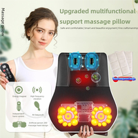 Appareil de Massage Chauffant 3D Rotatif pour Dos et Nuque avec Oreiller de Massage Vibratoire pour Nuque, Dos et Épaules