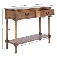 Table de couloir rustique vintage, table d'entrée étroite et longue, console de style fermier