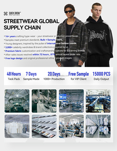 QUICKSHOW Streetwear Mock Neck <span class=keywords><strong>Patchwork</strong></span> Sweat à capuche doublé polaire Baggy Sleeve Designer Hoodie Heavy Boxy Cropped Hoodie - Product Image 5